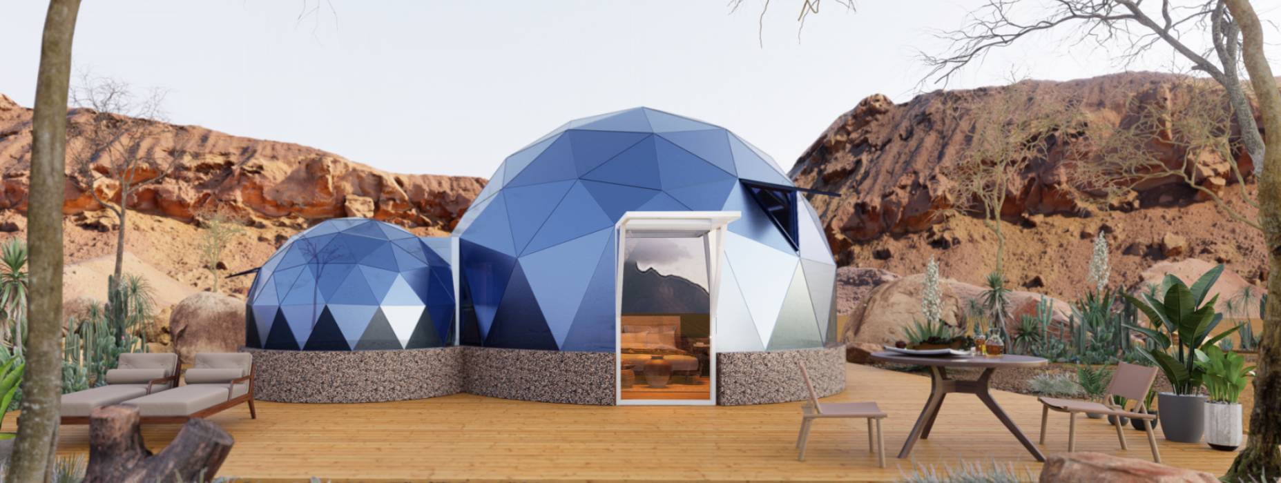 观山湖区球形智能光伏玻璃星空房